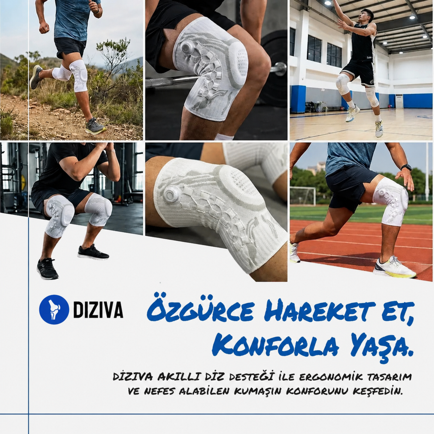 Diziva™: Diz Agrisina Karsi Akilli ve Ayarlanabilir Dizlik